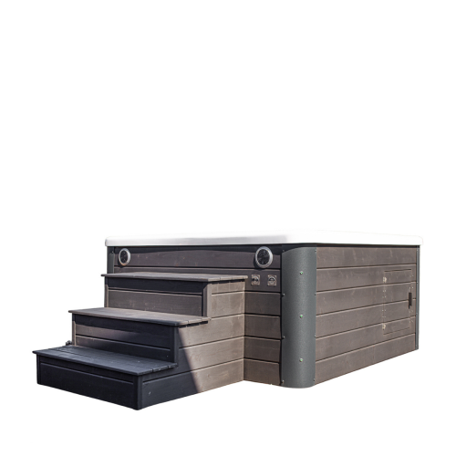 Kwadratowe jacuzzi Laguna 215x215 cm – luksusowe SPA w Twoim ogrodzie