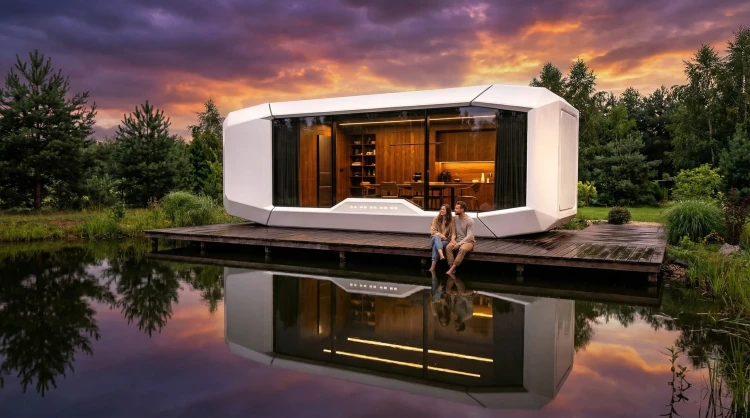 Precyzyjne linie i nowoczesna forma domu modułowego M12
